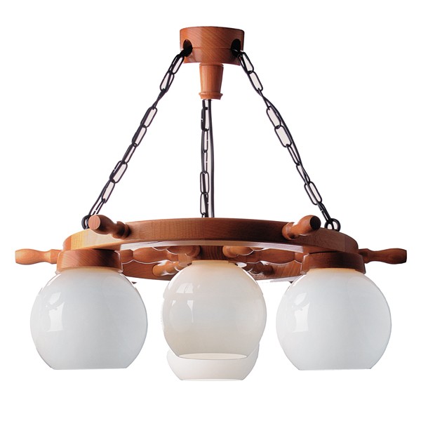 Подвесная люстра Zaklad Stolarski дуб 80 дуб (плафон N-23 - 4 шт.)