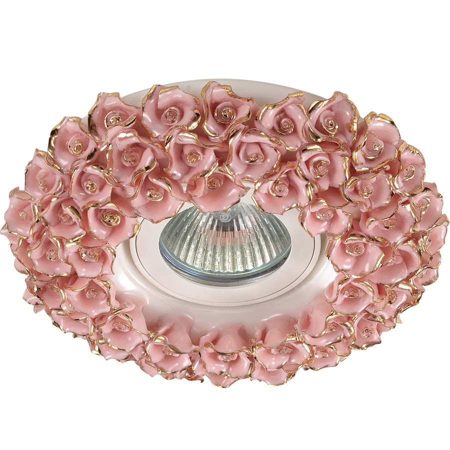 Встраиваемый светильник с цветочками Farfor 370044 Novotech