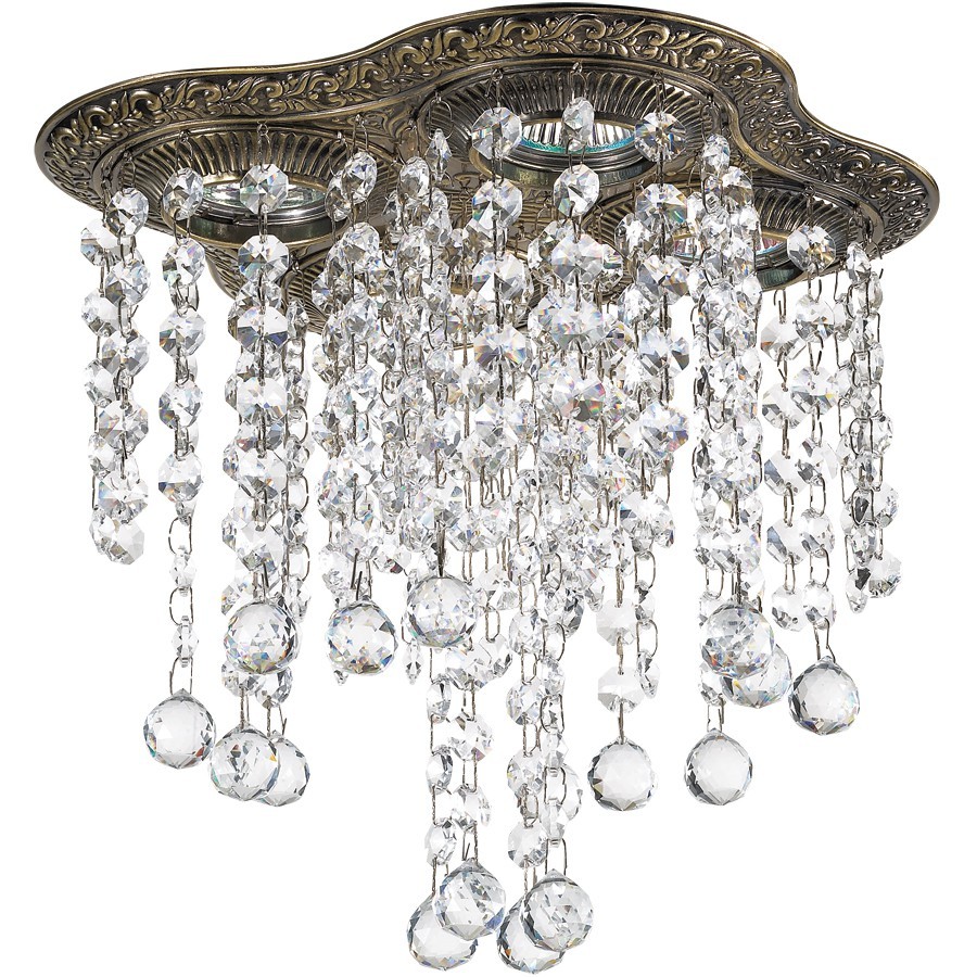 Встраиваемый светильник с узорами Grape 370021 Novotech