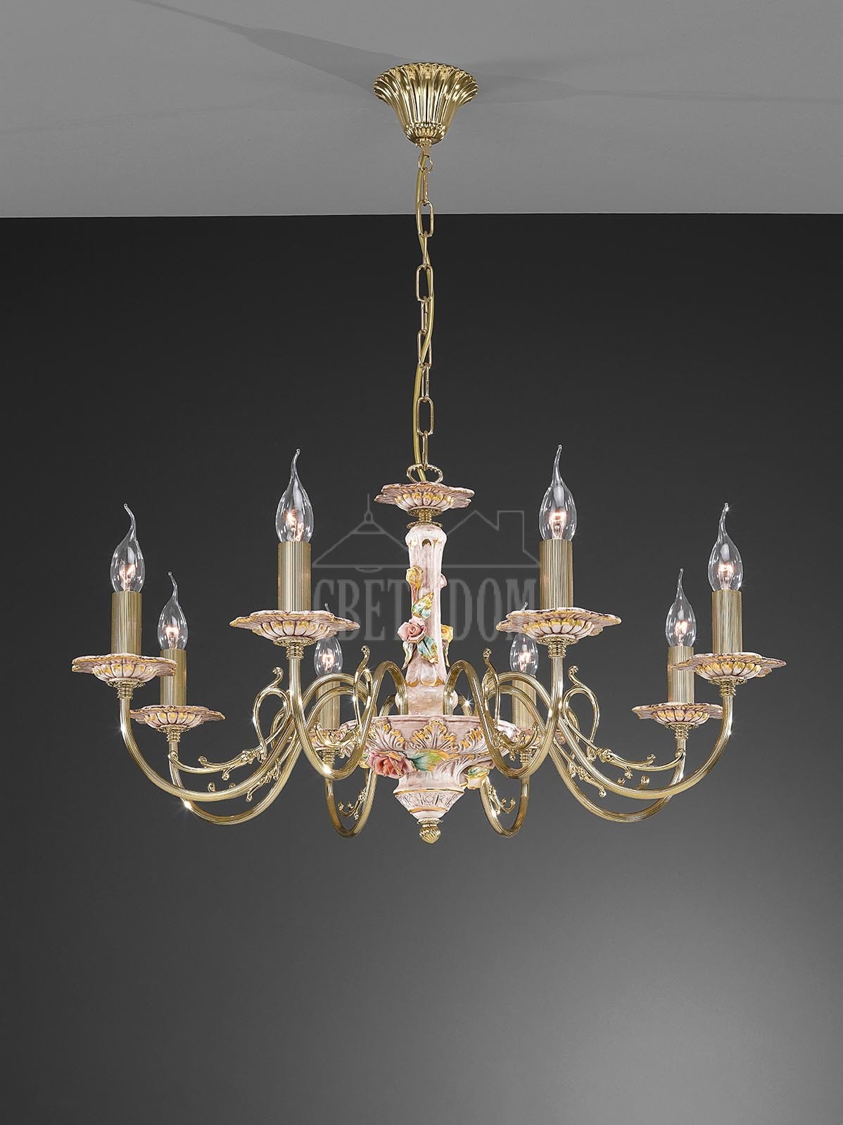 Подвесная люстра La Lampada 1206 L 1206/8.26 Madreperla