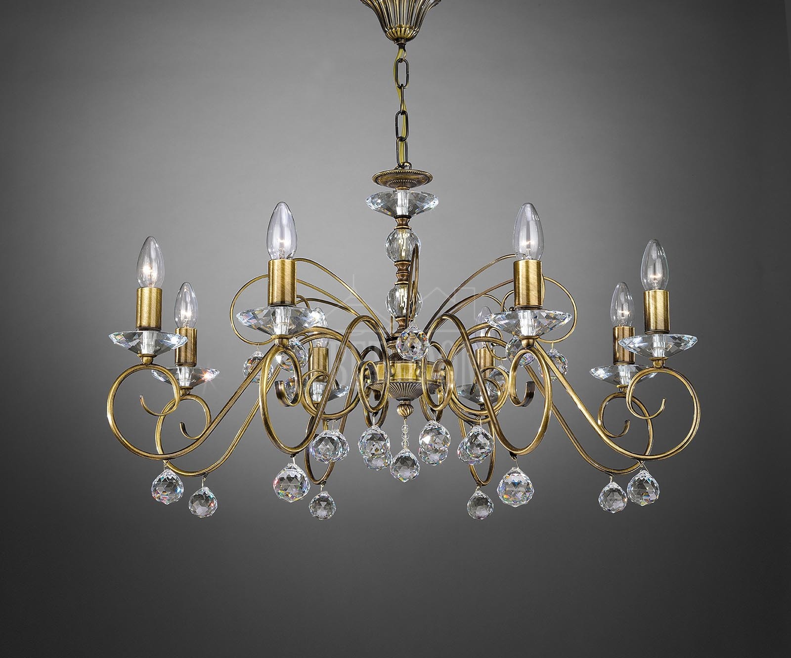 Подвесная хрустальная люстра 2331 La Lampada L 2331/8.26