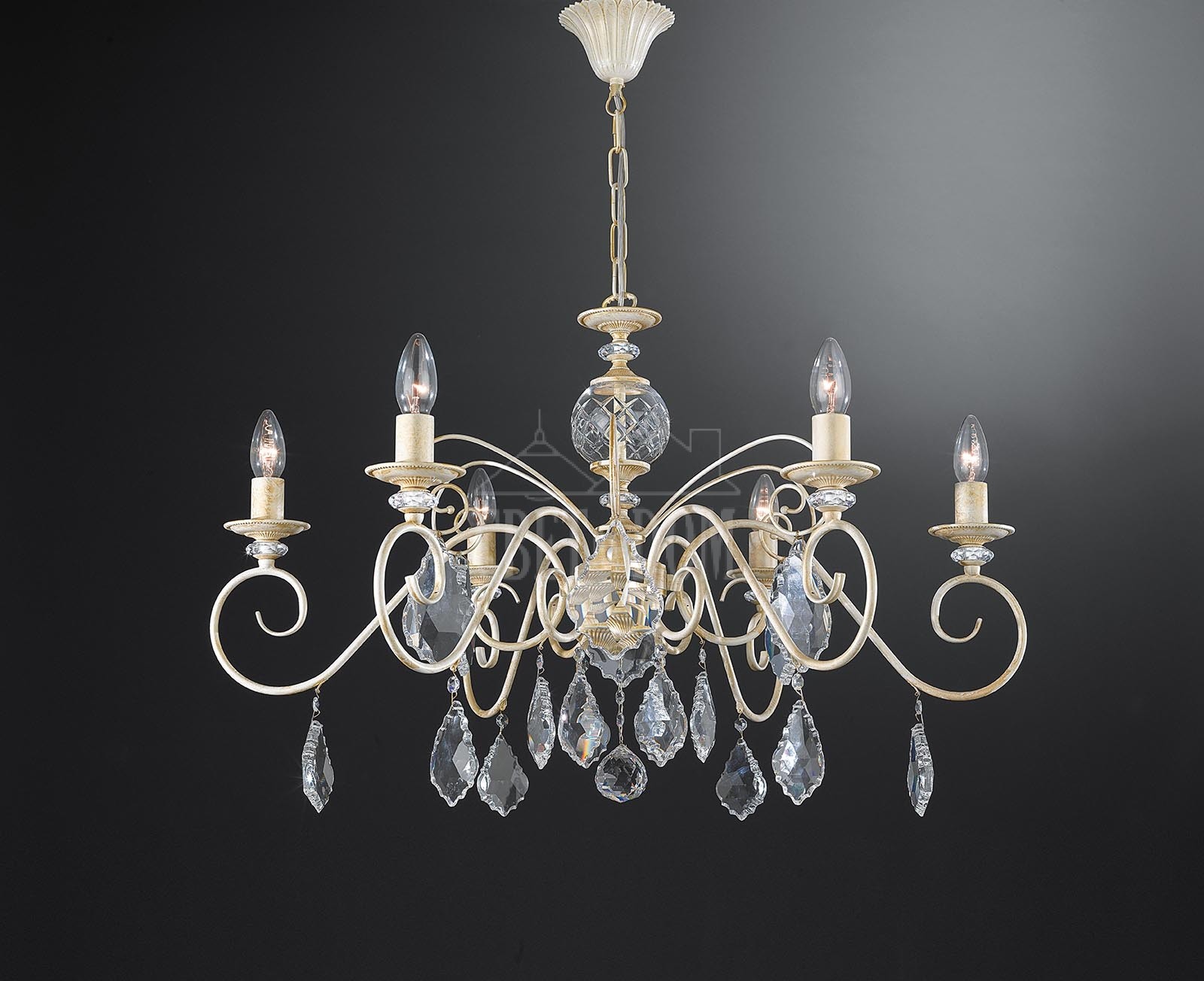 Подвесная хрустальная люстра 2334 La Lampada L 2334/6.40