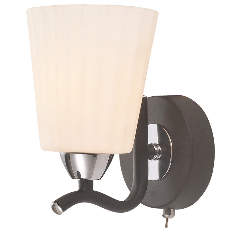 Настенное бра ID lamp Ann Arbor 212/1A-Blackchrome