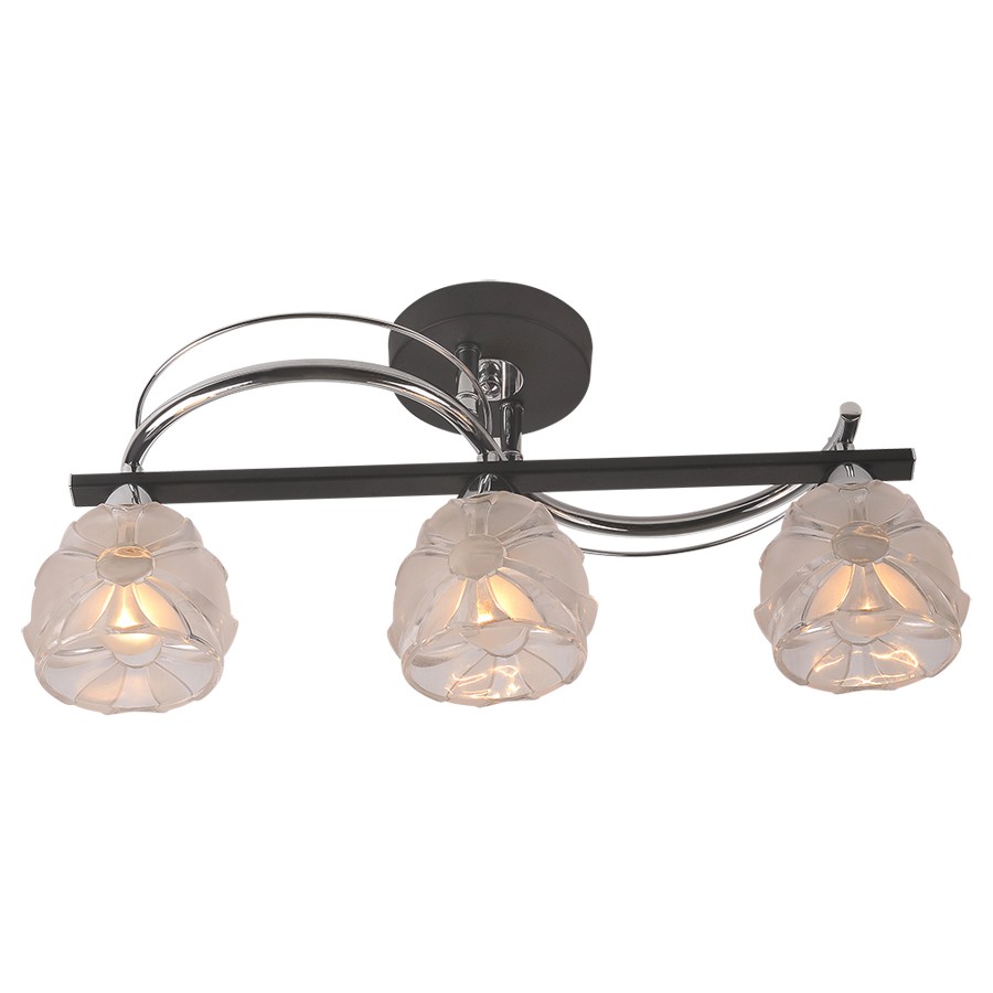 Потолочная люстра ID lamp Augusta 218/3PF-Blackchrome