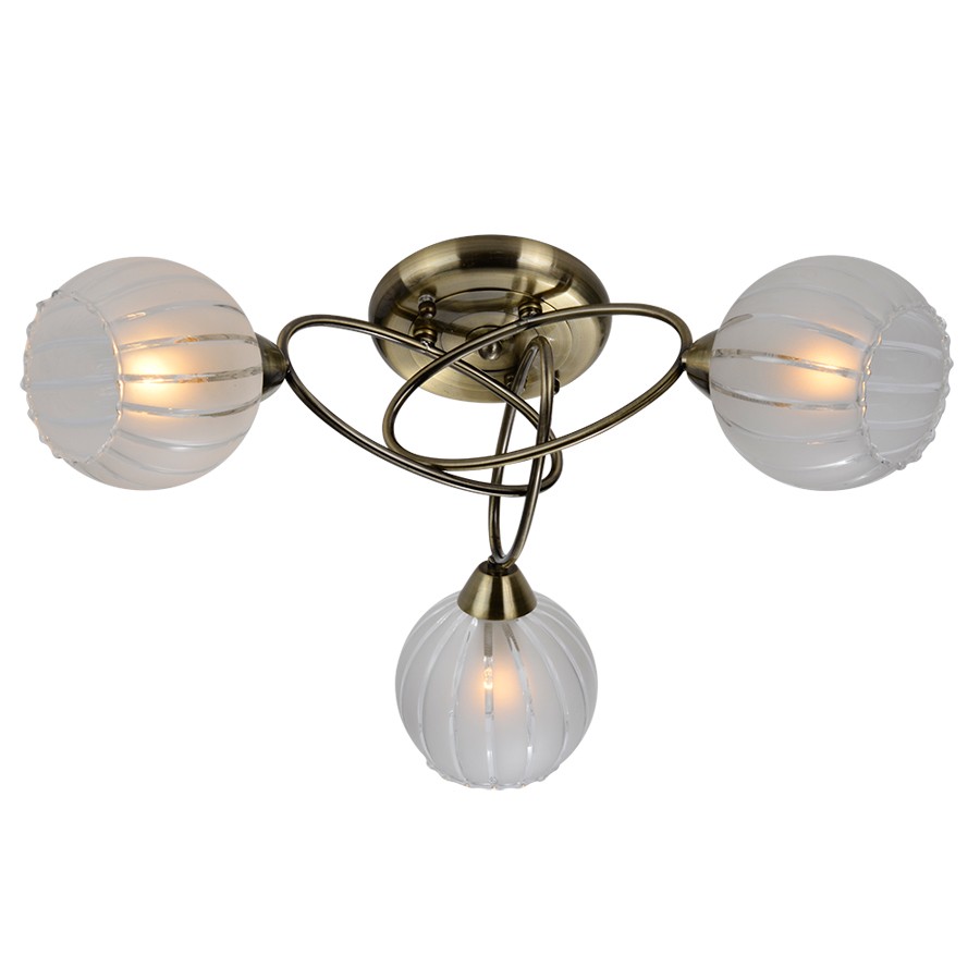 Потолочная люстра ID lamp Bellevue 230/3PF-Oldbronze