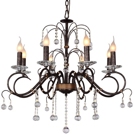 Подвесная люстра ID lamp Hampton 253/8-Blackplatina