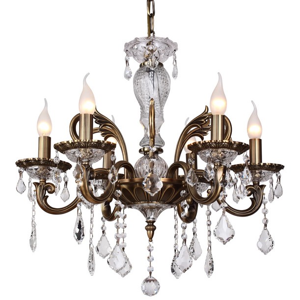 Подвесная люстра ID lamp Henderson 256/6-Oldbronze