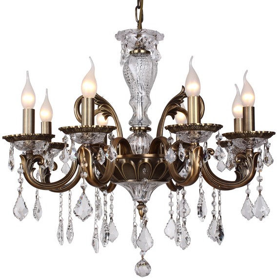 Подвесная люстра ID lamp Henderson 256/8-Oldbronze