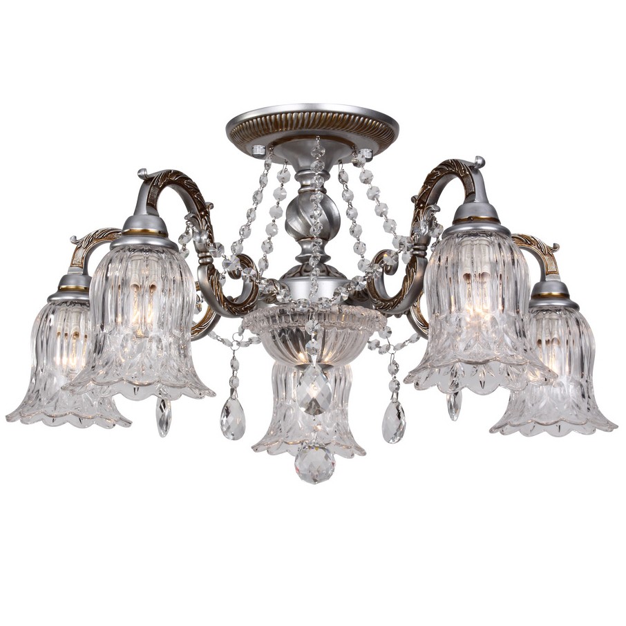 Потолочная люстра ID lamp Honolulu 260/6PF-Whiteplatina