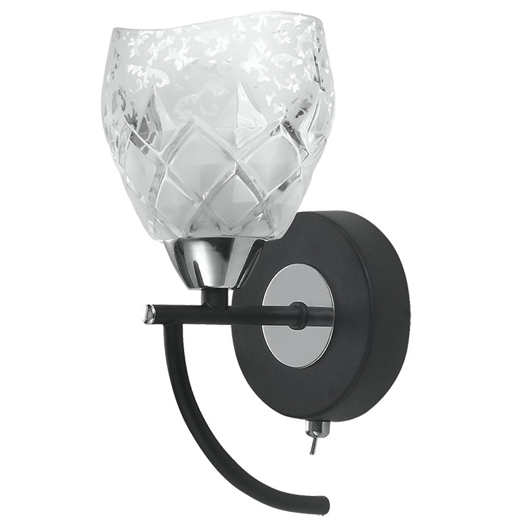 Настенное бра ID lamp Clearwater 381/1A-Blackchrome