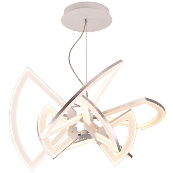 Подвесная светодиодная люстра Jackson ID lamp 398/2X80-LEDWhitechrome