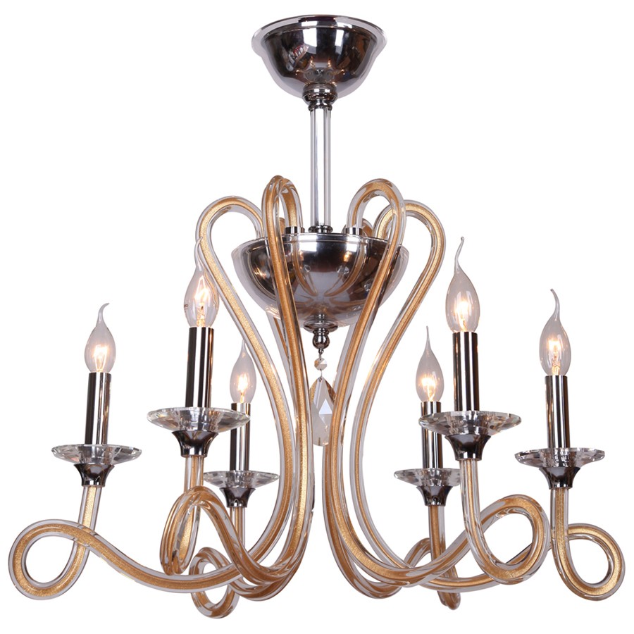 Потолочная люстра ID lamp Fairfield 495/6-Dorato