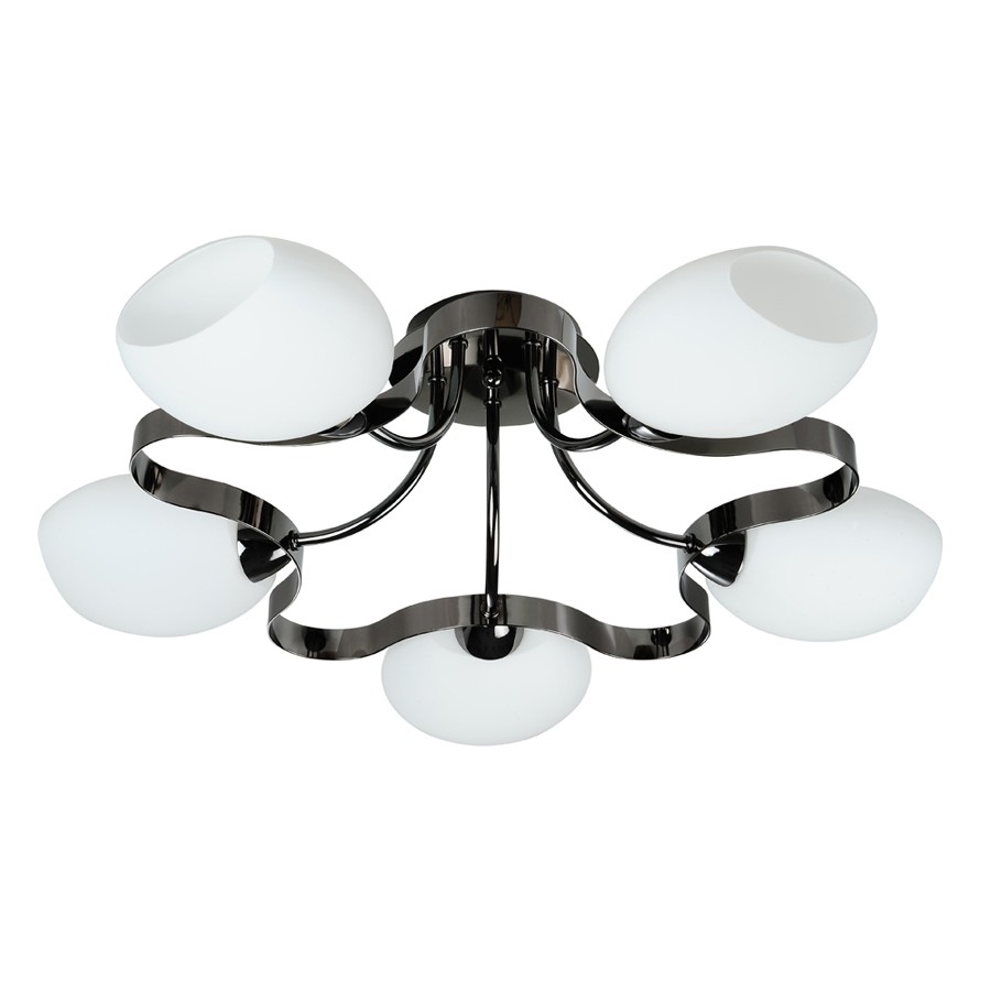 Потолочная люстра ID lamp Fontana 601/5PF-SUNDarkchrome