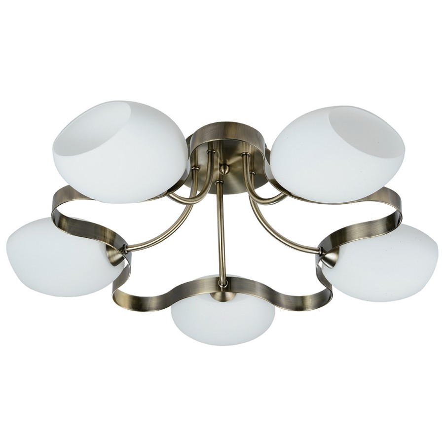 Потолочная люстра ID lamp Fontana 601/5PF-SUNOldbronze