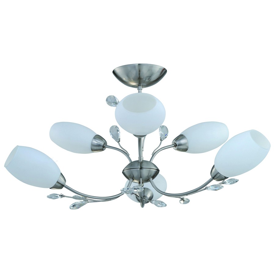 Потолочная люстра ID lamp Fremont 834/6PF-Whitechrome