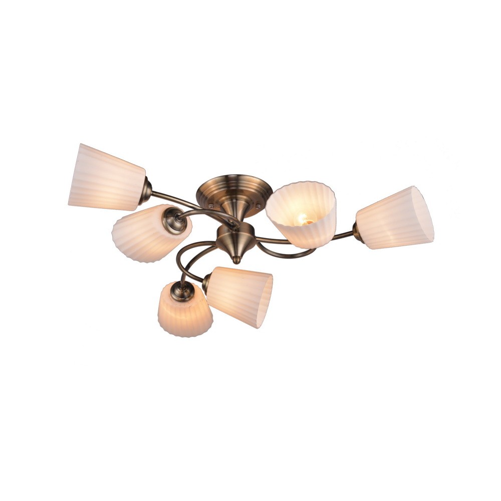 Потолочная люстра ID lamp Dorothea 879/6PF-Oldbronze