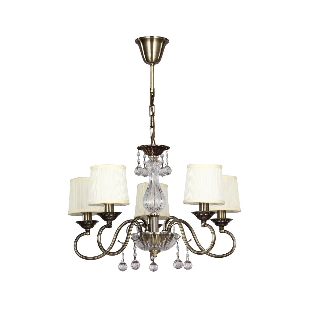 Подвесная люстра ID lamp Emiliena 239/5-Oldbronze