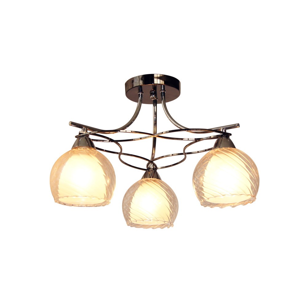 Потолочная люстра ID lamp Isabella 873/3PF-Darkchrome