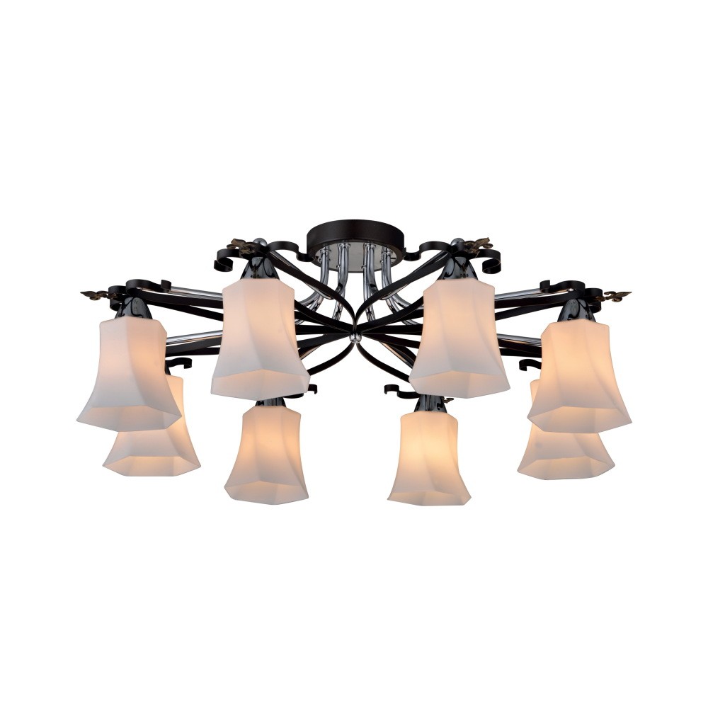 Потолочная люстра ID lamp Monga 849/8PF-Dark