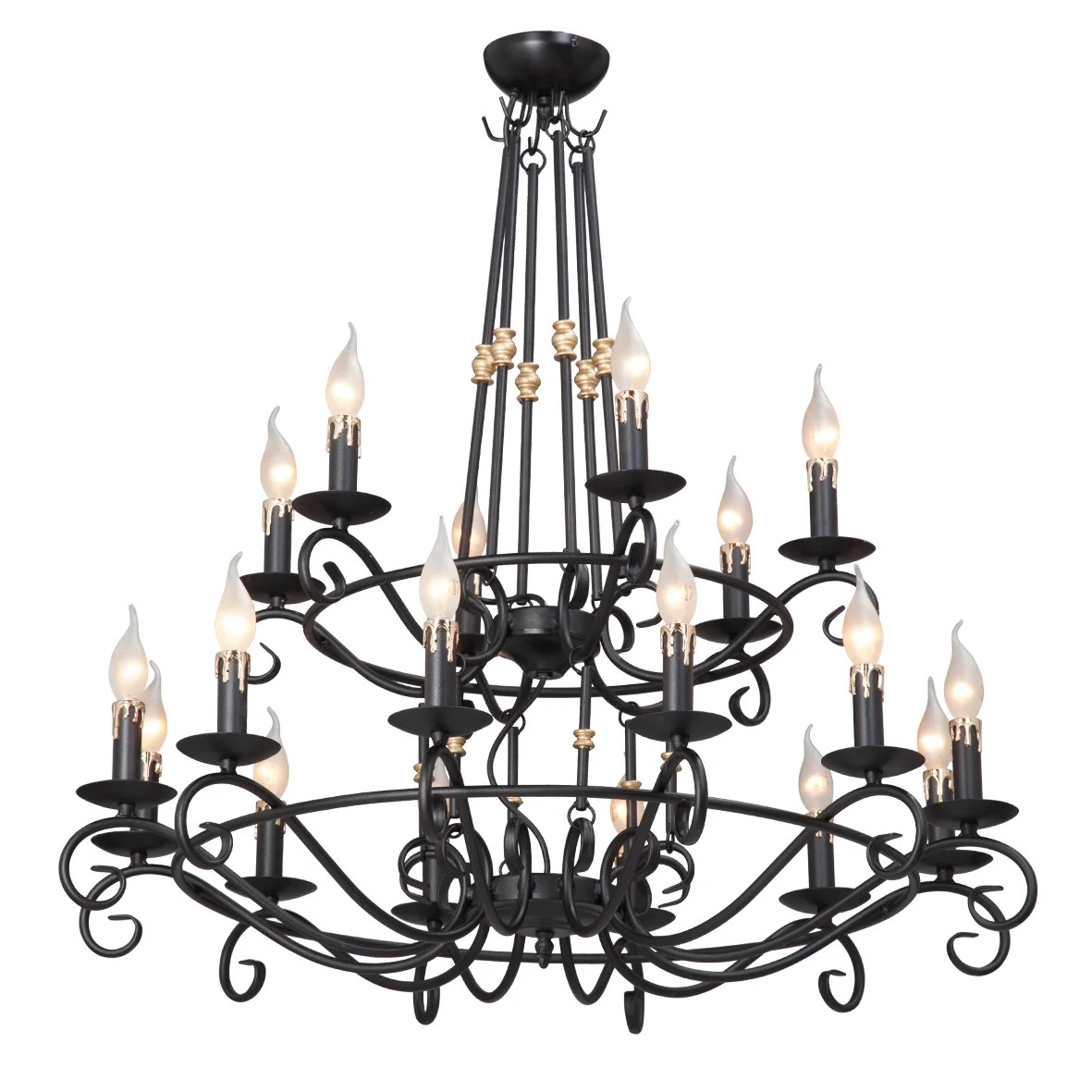 Люстра многоярусная V1039 V1039/12+6 Vitaluce Premium