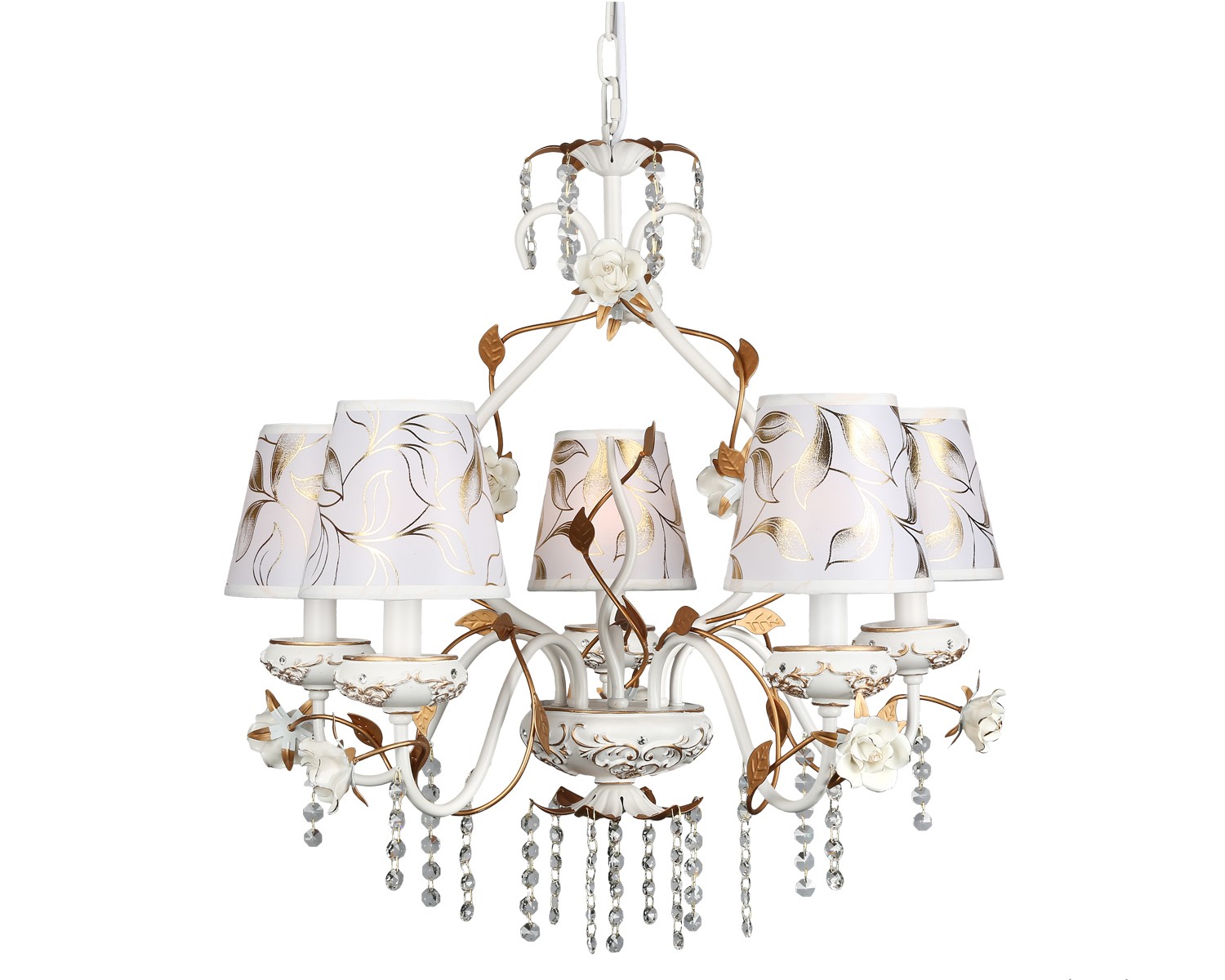Люстра подвесная с цветочками Lucca OML-77903-05 Omnilux