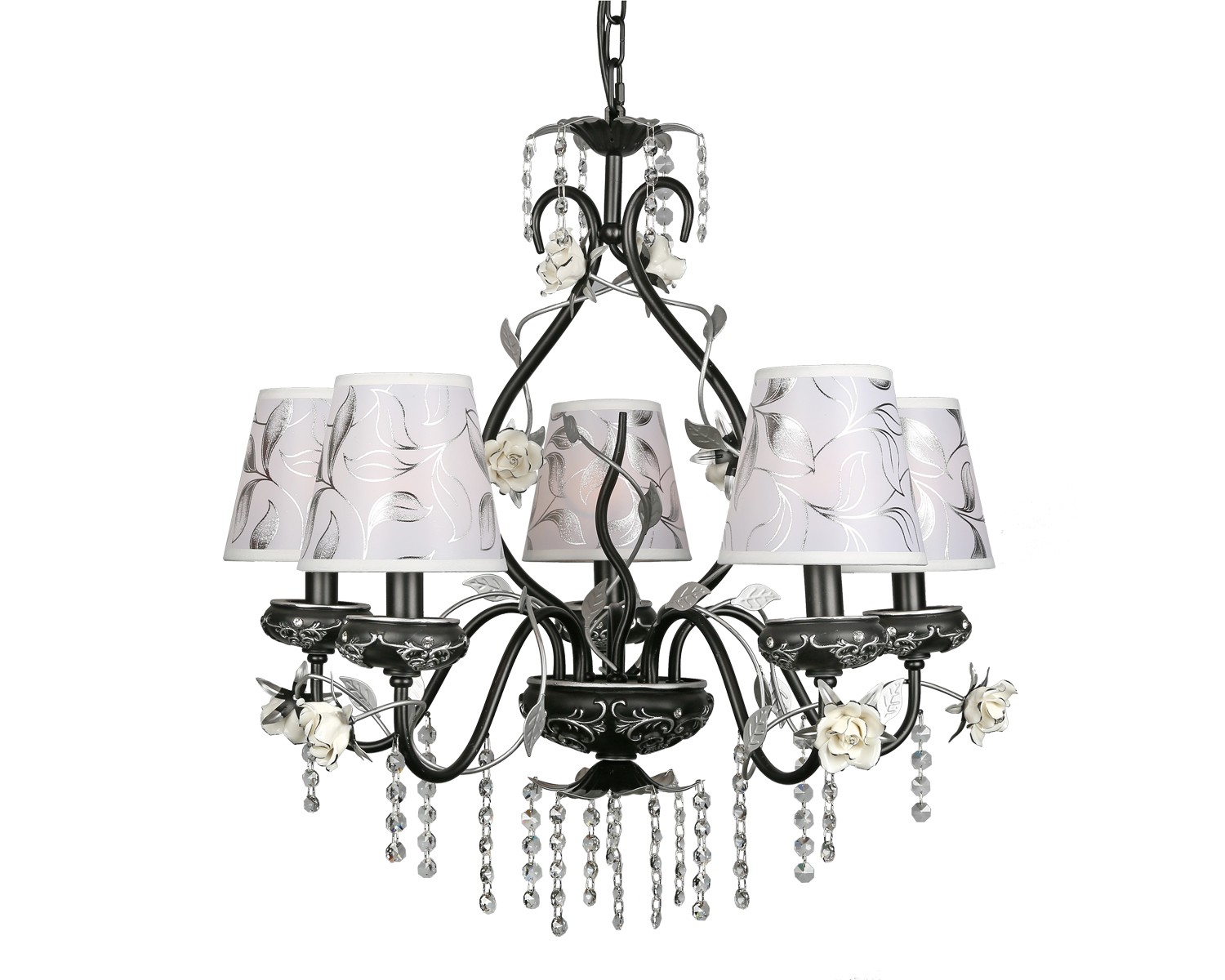 Люстра подвесная с цветочками Lucca OML-77913-05 Omnilux