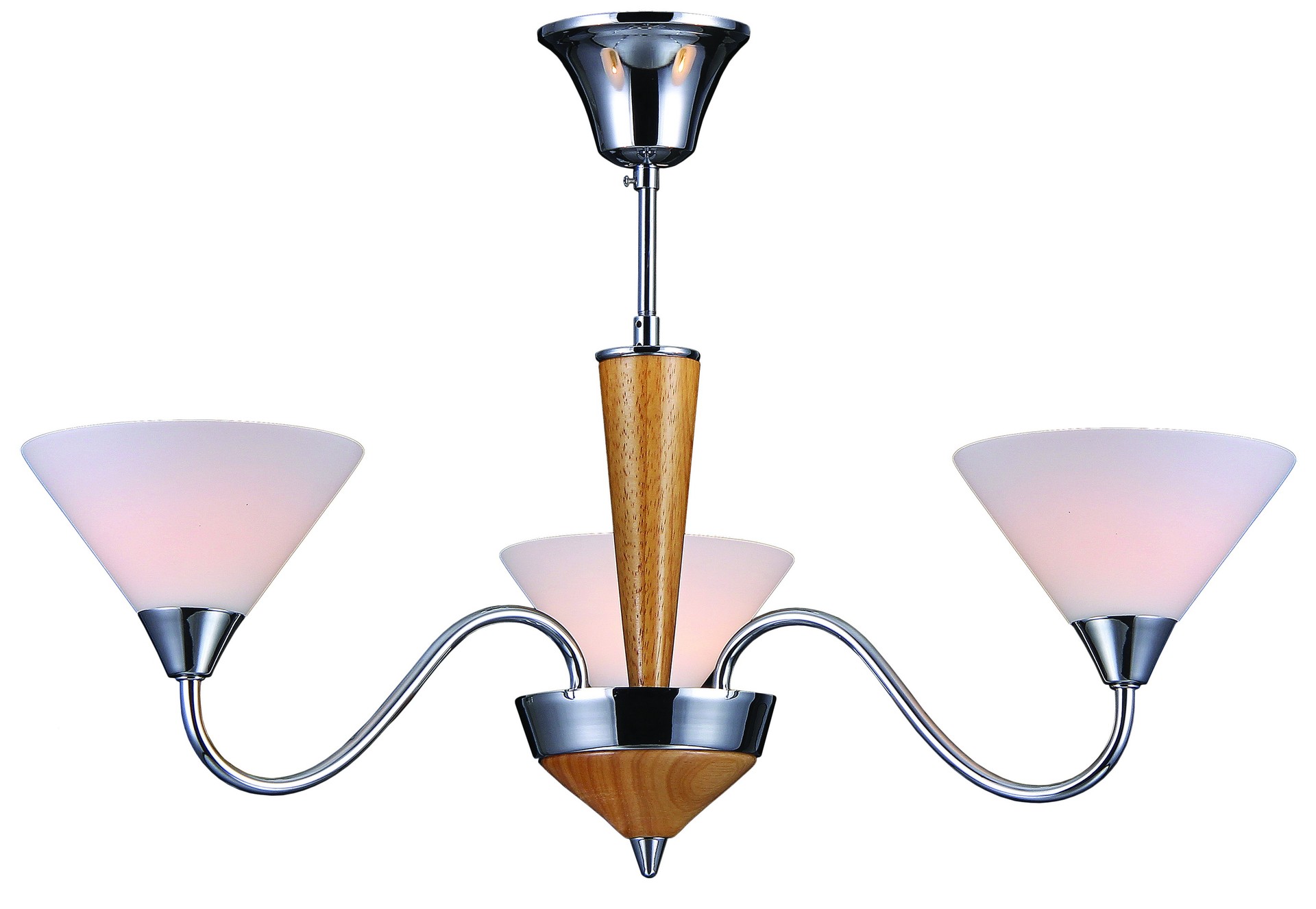 Люстра на штанге Natali Kovaltseva EVORA EVORA 11400/3C CHROME, OAK