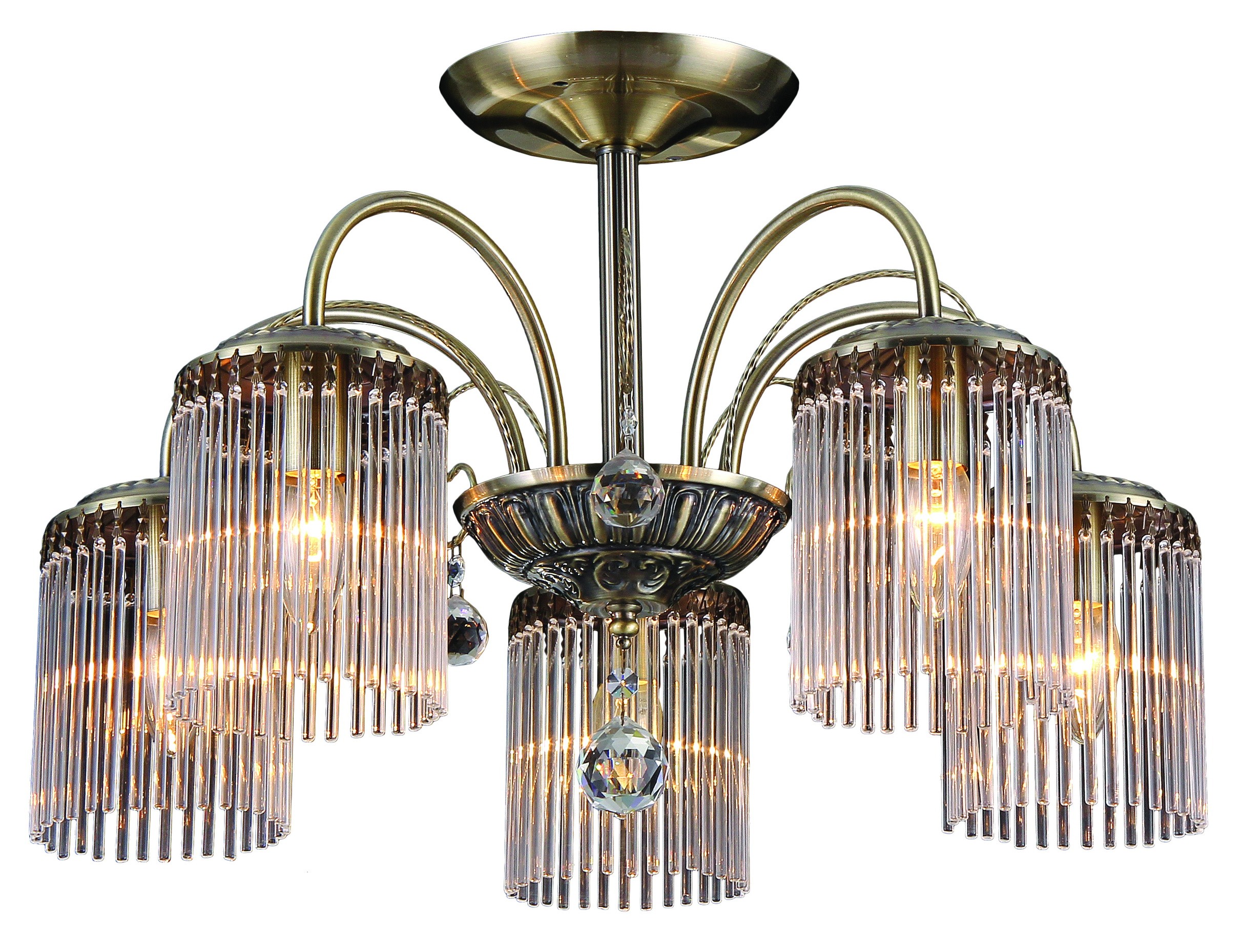 Потолочная люстра Natali Kovaltseva Olbia OLBIA 11397/5C ANTIQUE