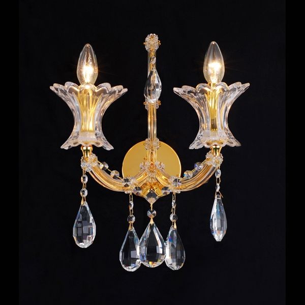 Настенное бра Natali Kovaltseva Venezia 10650/2W GOLD, CLEAR