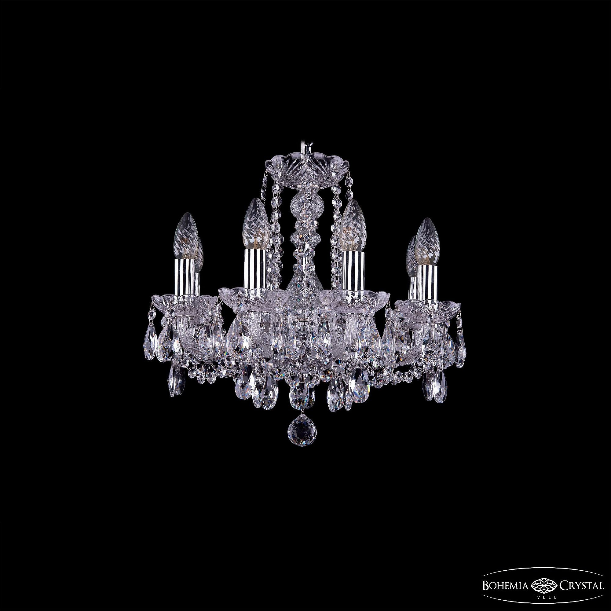 Подвесная хрустальная люстра 1402 Bohemia 1402/8/141 Ni
