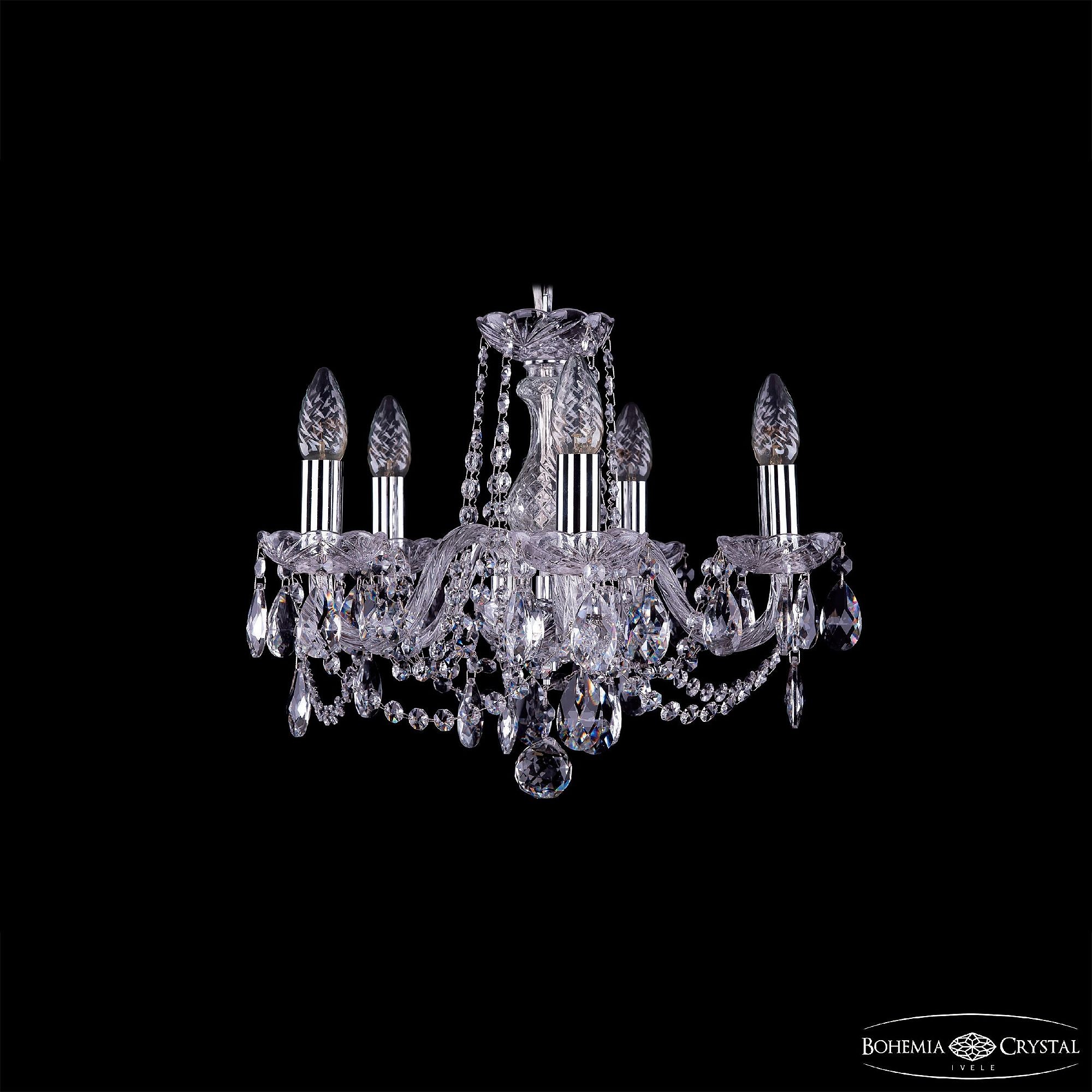 Подвесная хрустальная люстра 1402 Bohemia 1402/5/141 Ni
