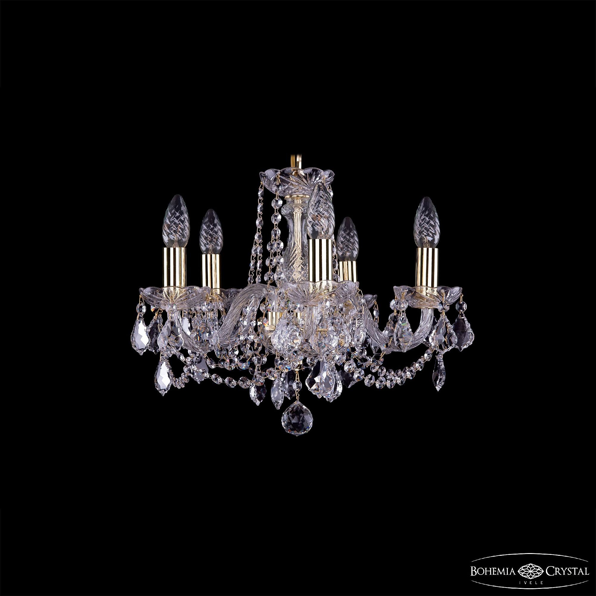 Подвесная хрустальная люстра 1402 Bohemia 1402/5/141 G Leafs