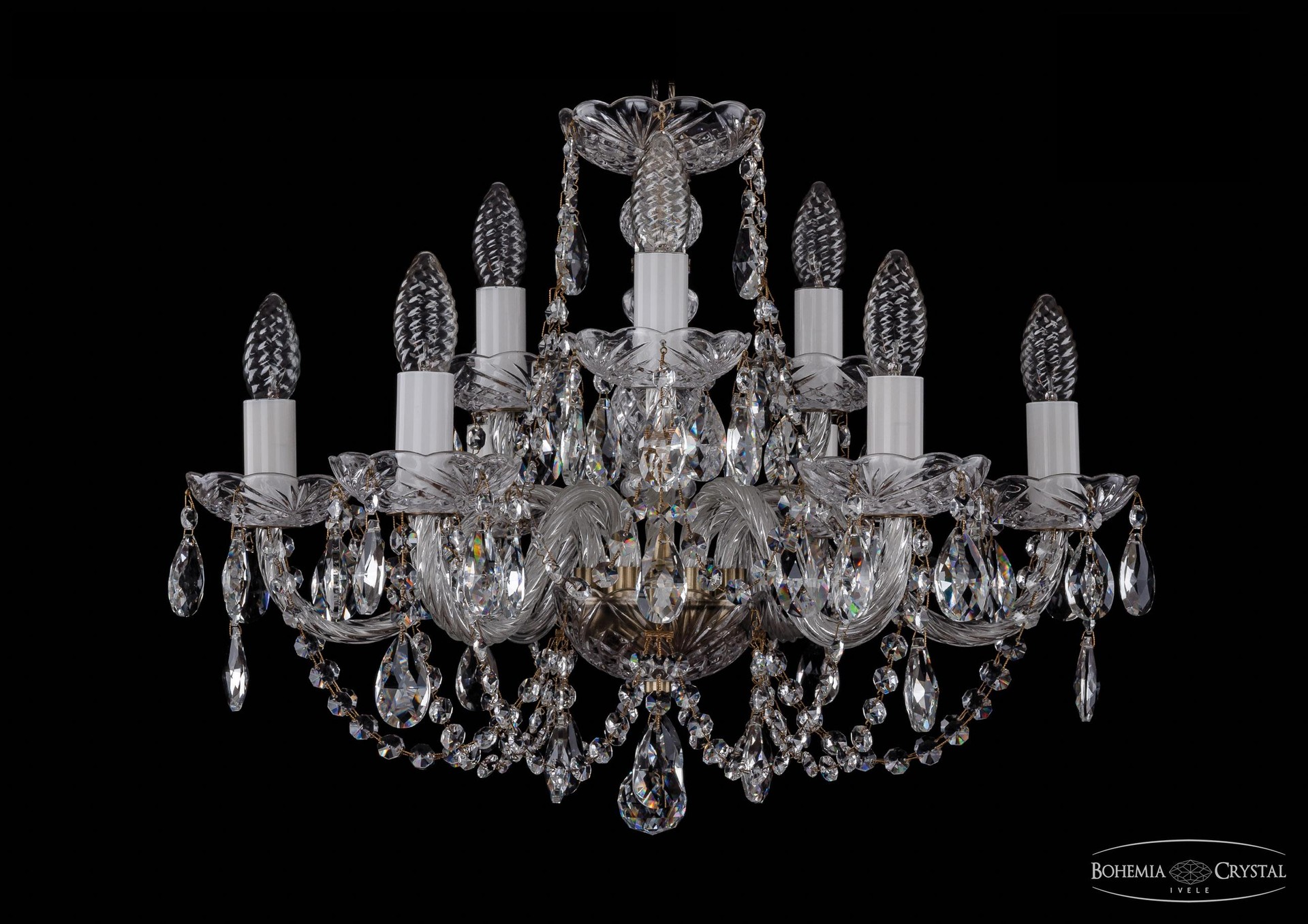 Подвесная хрустальная люстра 1406 Bohemia 1406/6+3/195 Pa