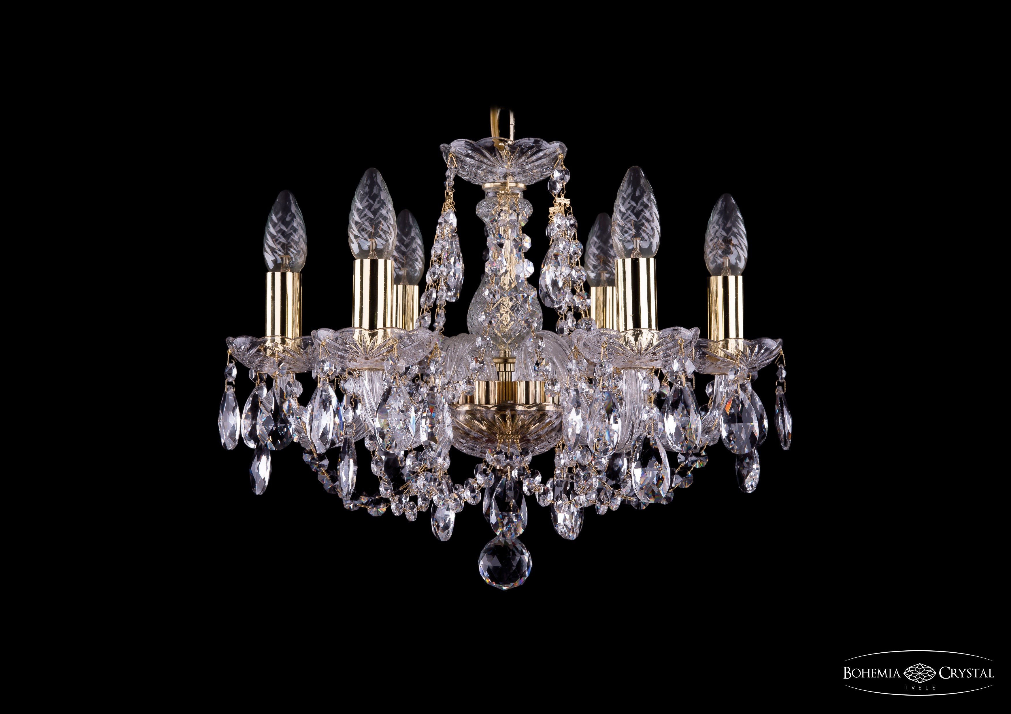 Подвесная хрустальная люстра 1406 Bohemia 1406/6/141 G