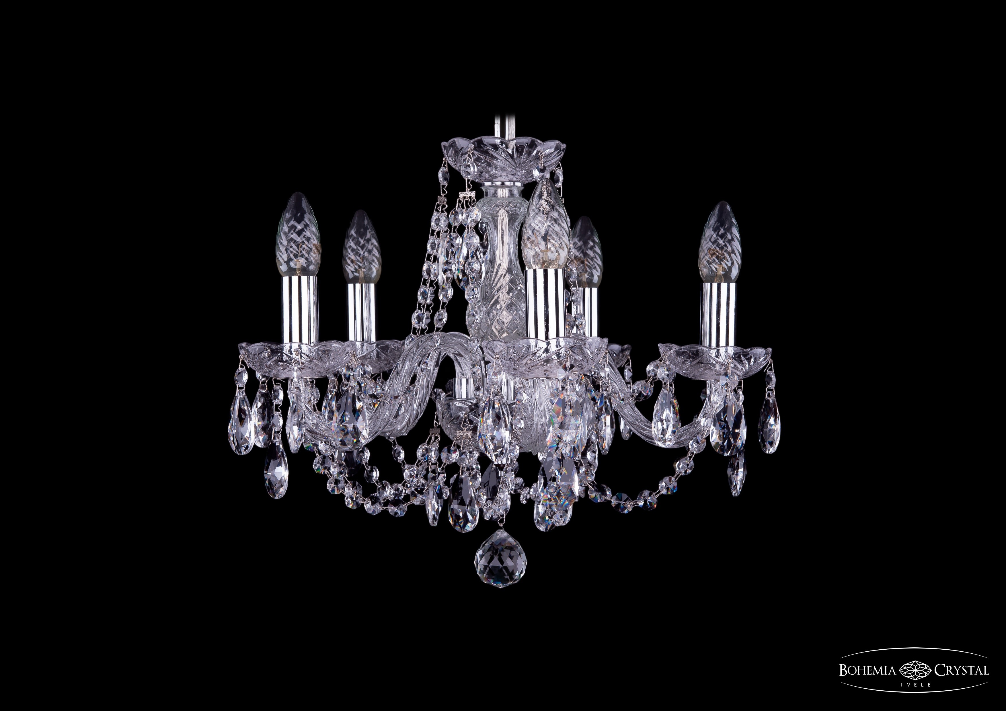 Подвесная хрустальная люстра 1406 Bohemia 1406/5/141 Ni