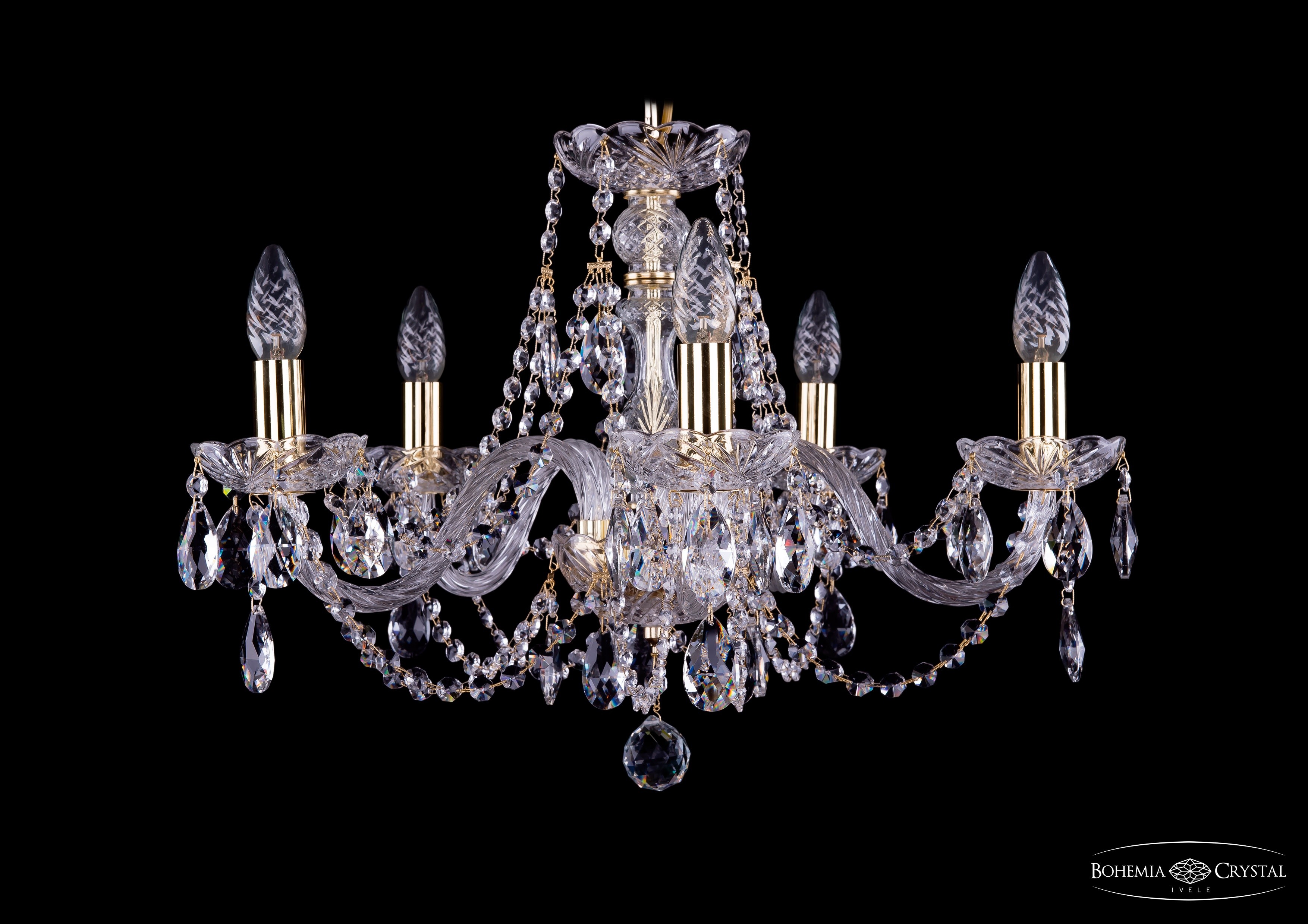 Подвесная хрустальная люстра 1406 Bohemia 1406/5/195 G