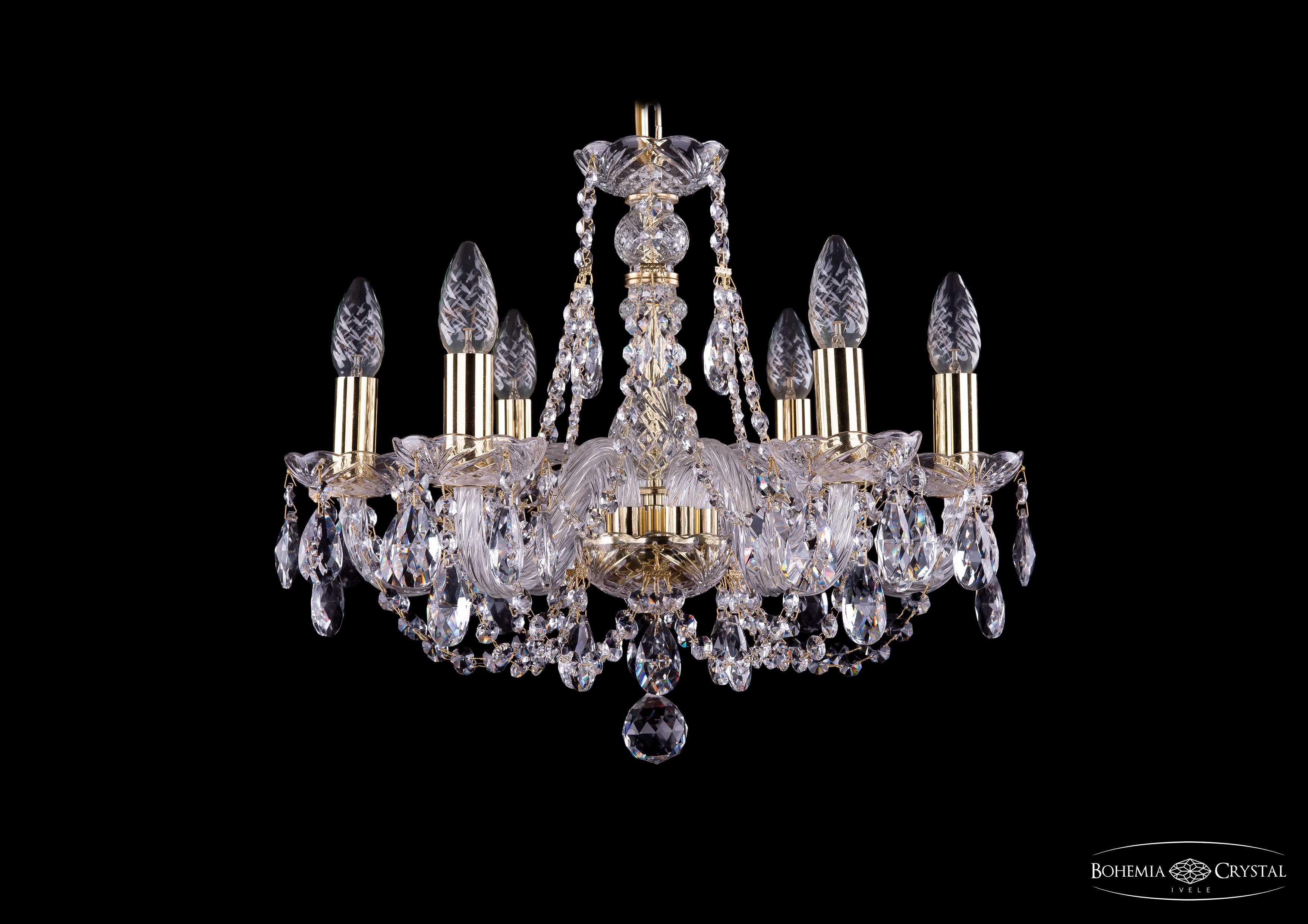 Подвесная хрустальная люстра 1406 Bohemia 1406/6/160 G