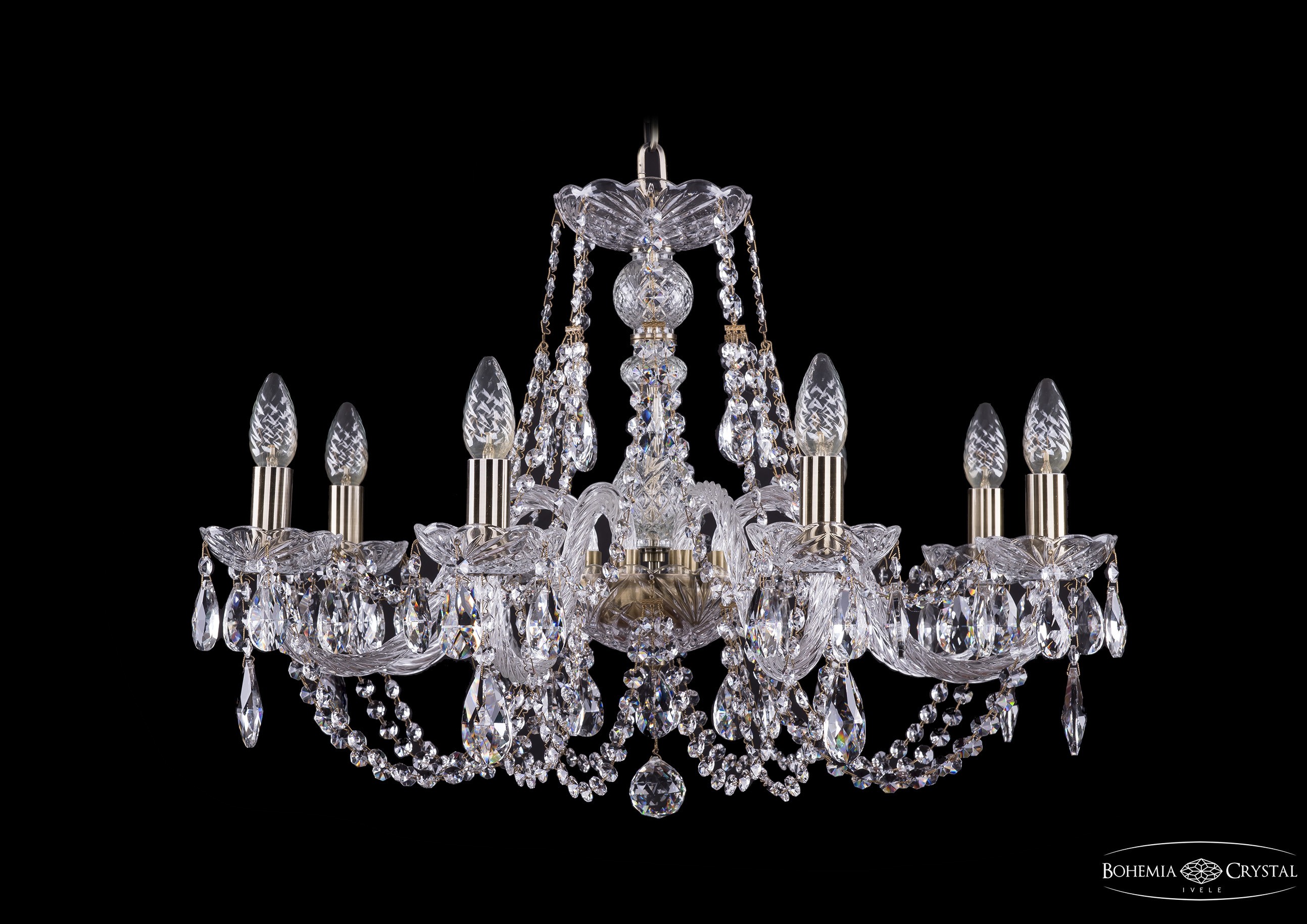 Подвесная хрустальная люстра 1406 Bohemia 1406/8/240 Pa
