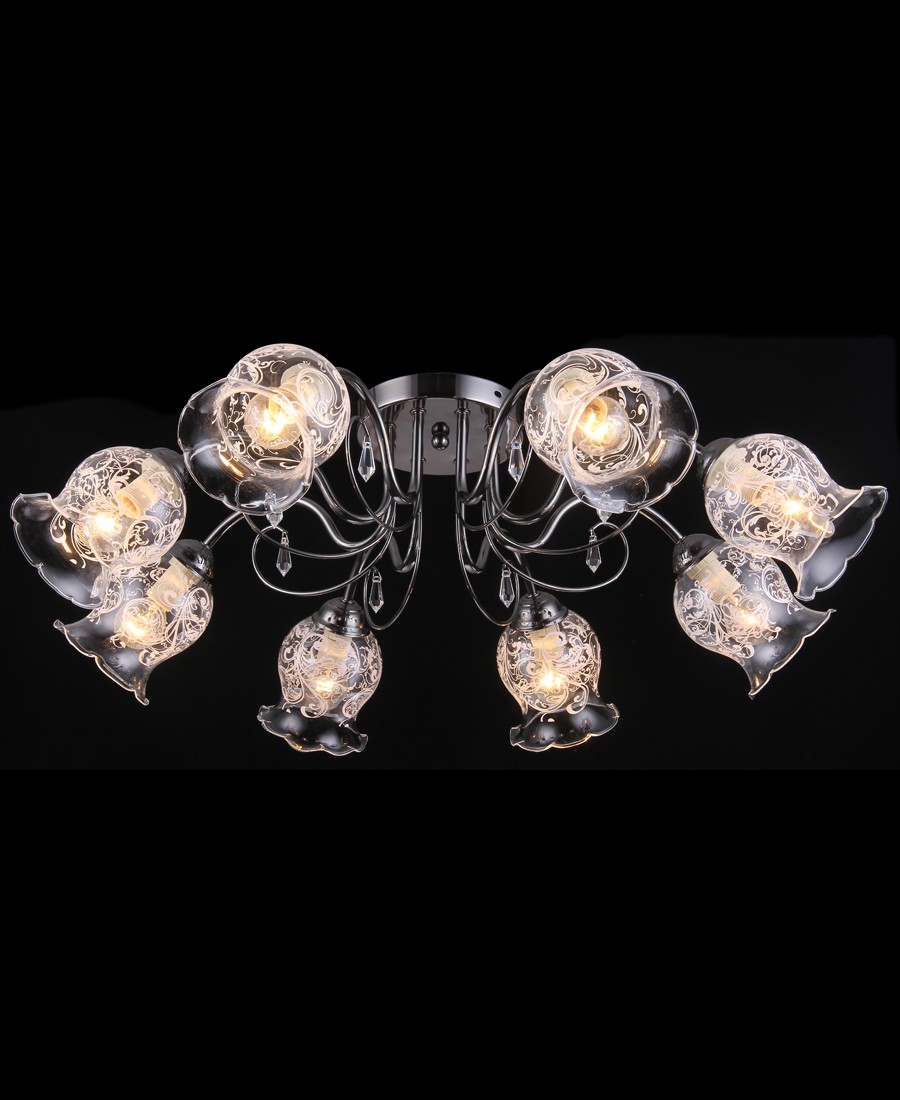 Потолочная люстра Natali Kovaltseva 11432/8С DARK CHROME