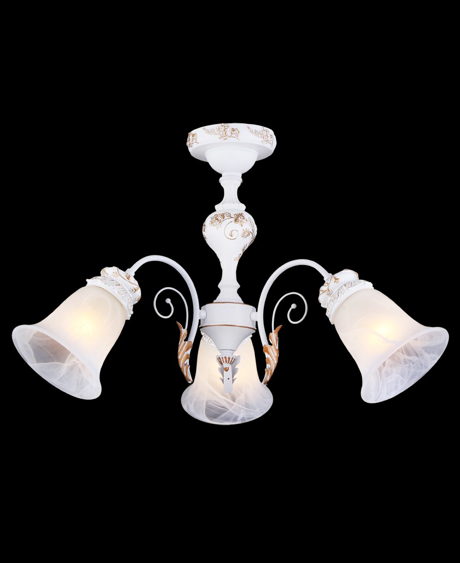 Потолочная люстра Natali Kovaltseva 11438/3С WHITE&GOLD