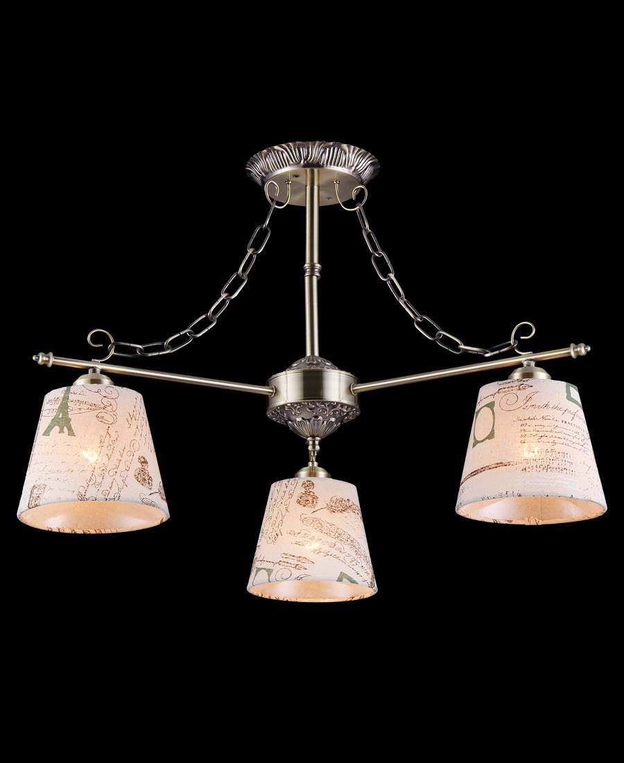 Люстра на штанге Natali Kovaltseva ALPS I 11436/3С ANTIQUE