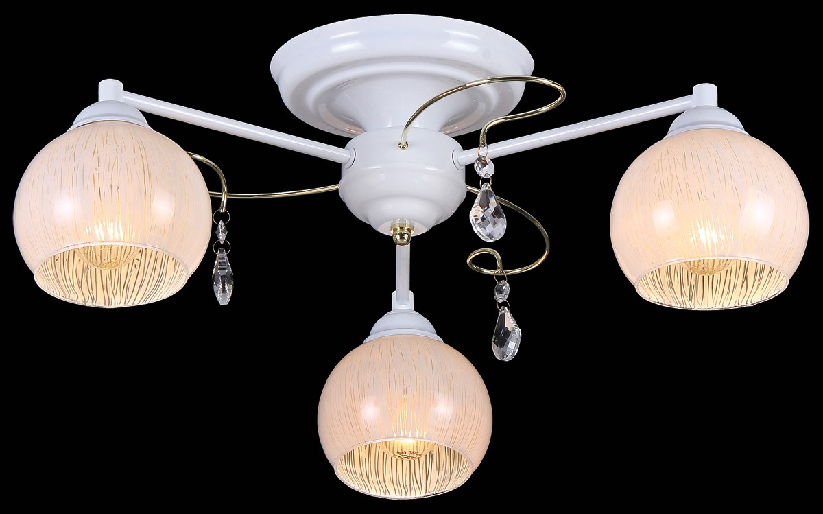 Потолочная люстра Natali Kovaltseva 11406/3С WHITE GOLD