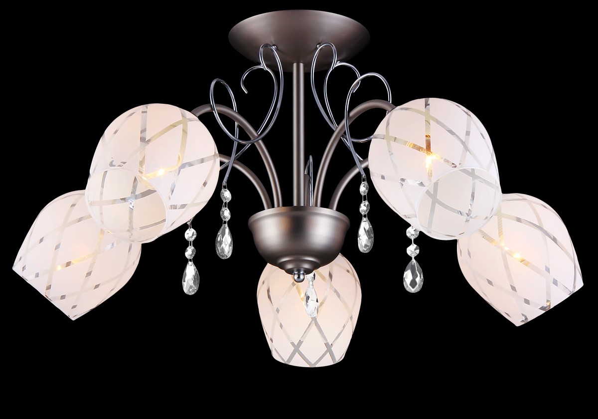 Потолочная люстра Natali Kovaltseva 11447/5C NICKEL, CHROME