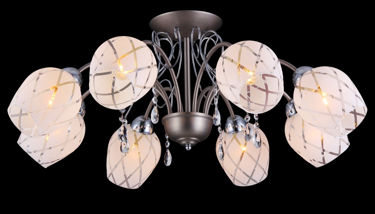 Потолочная люстра Natali Kovaltseva 11447/8C NICKEL, CHROME