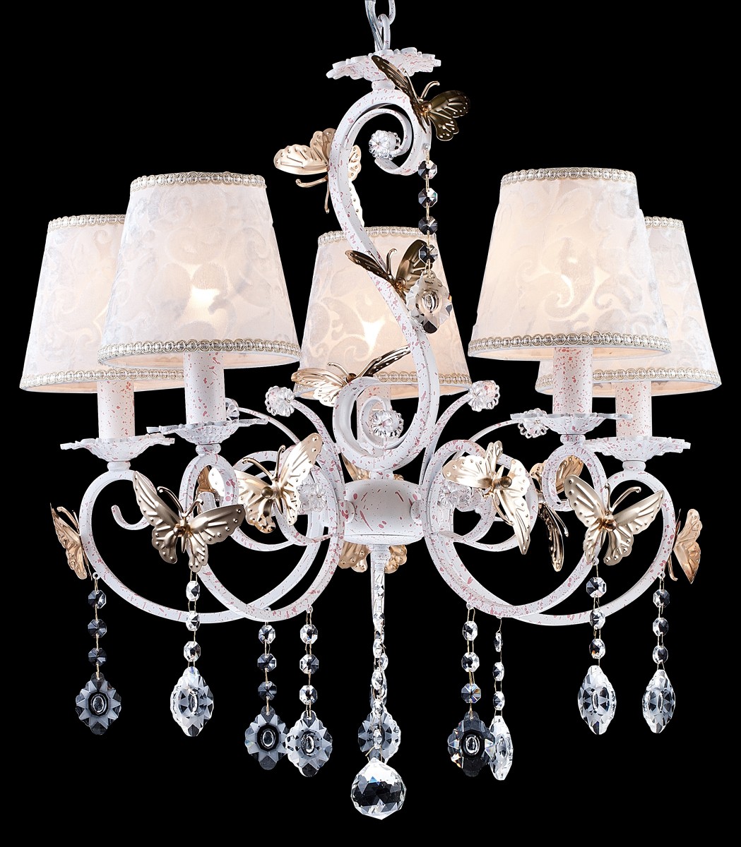 Подвесная люстра Natali Kovaltseva ANASTASIA ANASTASIA 11386/5C WHITE GOLD