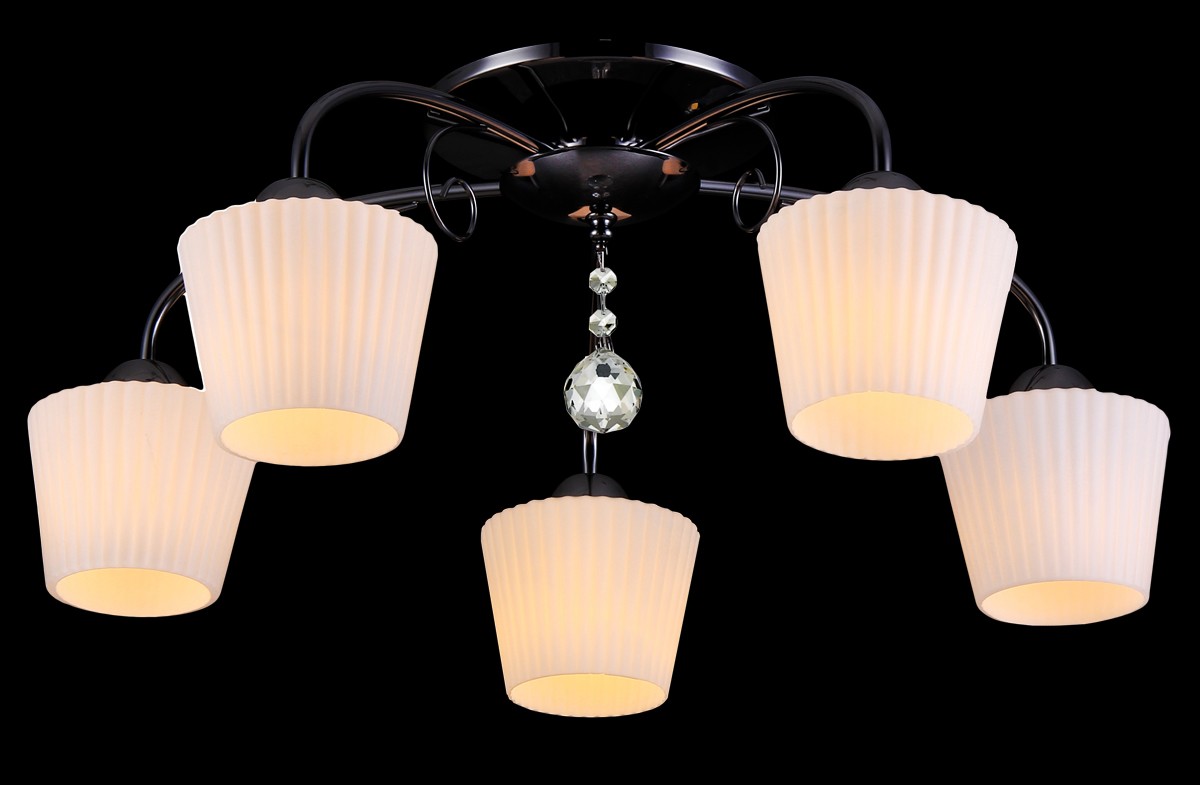 Потолочная люстра Natali Kovaltseva 11437/5С DARK CHROME