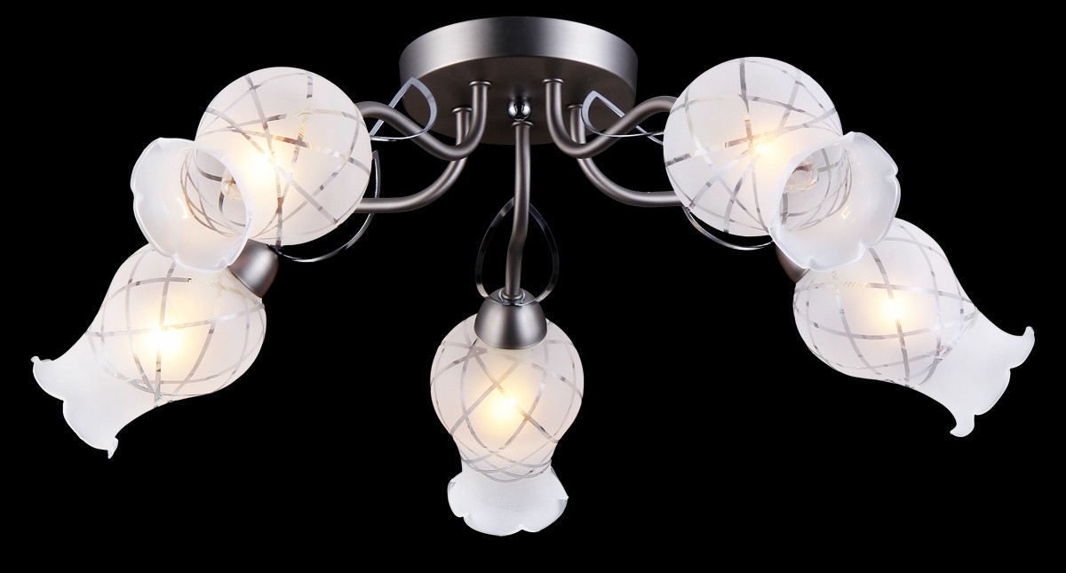 Потолочная люстра Natali Kovaltseva 11440/5C NICKEL, CHROME