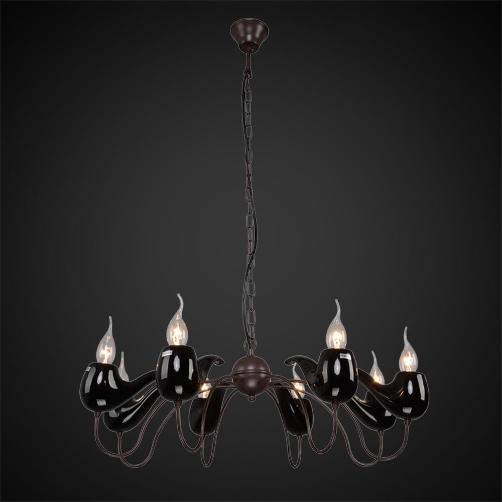 Люстра с курительной трубкой 5120 2-5120-8-BK E14 Максисвет