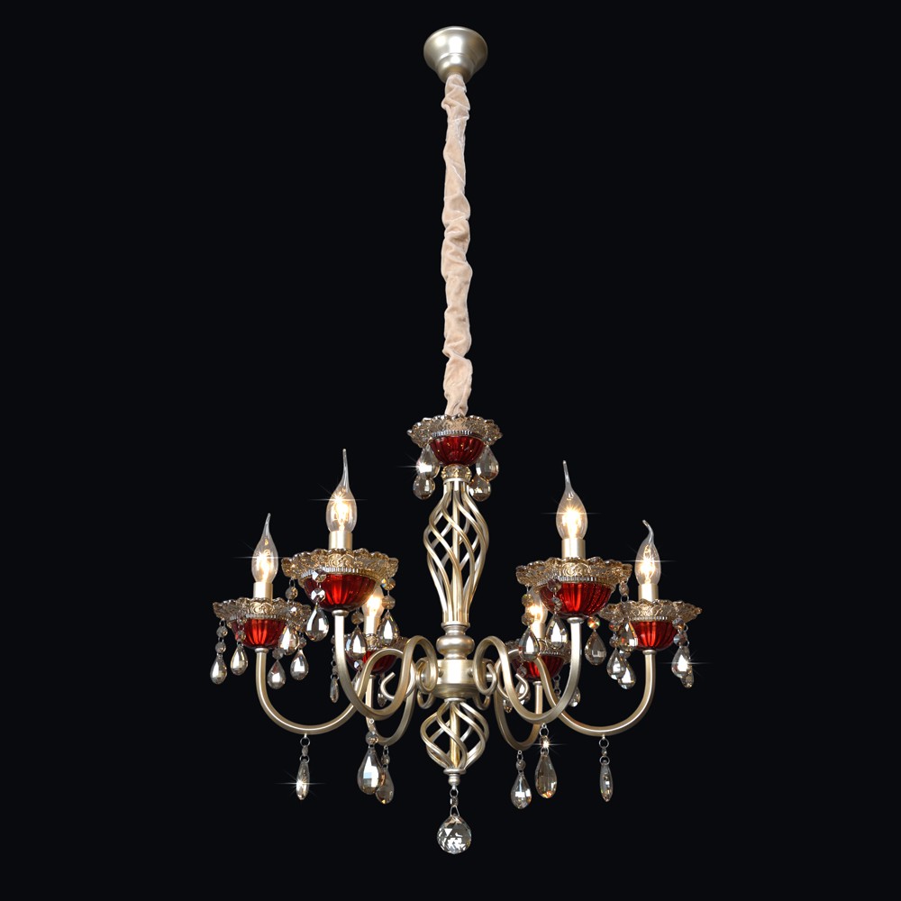 Подвесная люстра Максисвет 2-8005-6-YN+BR E14