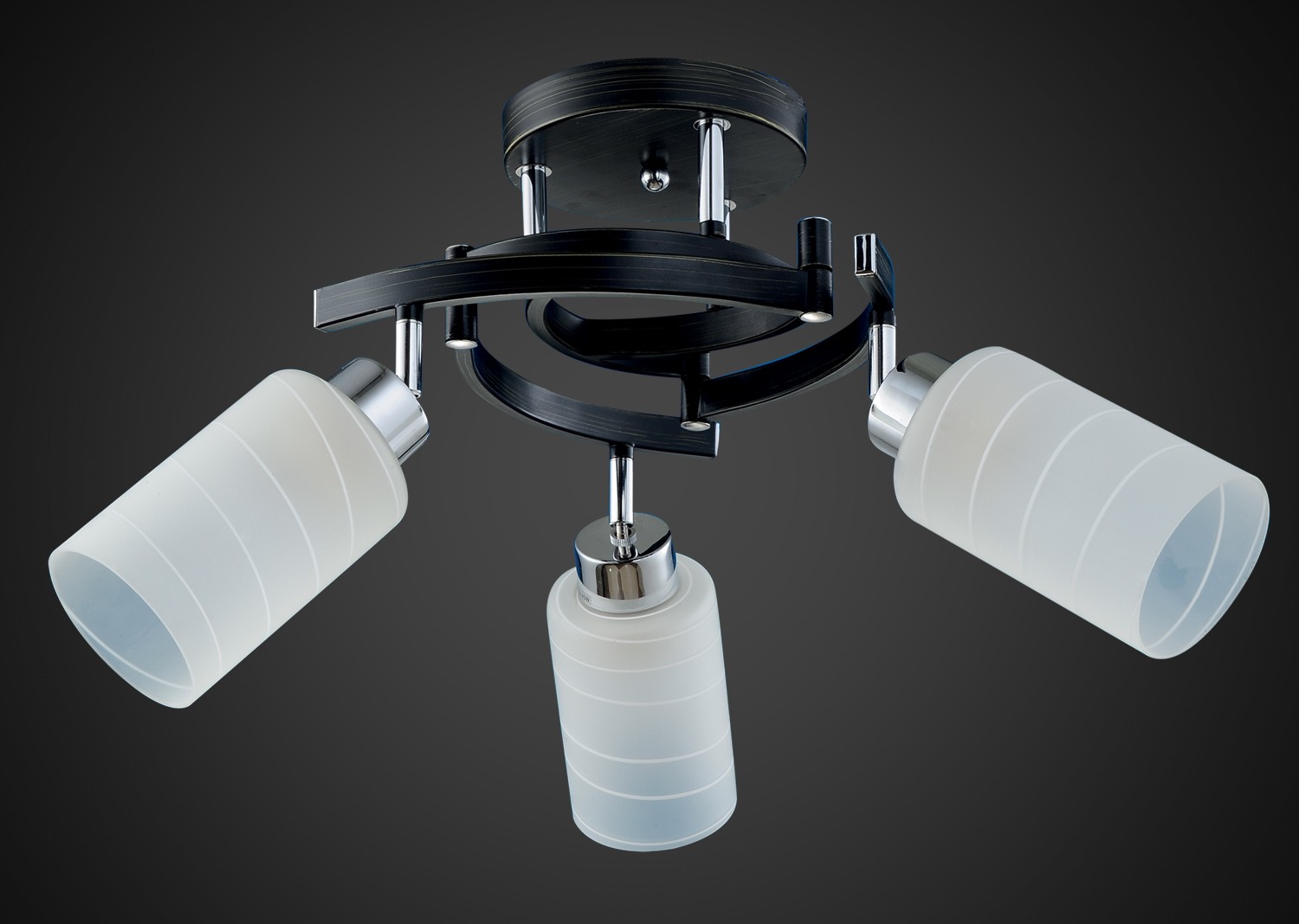 Потолочная люстра Максисвет 6105 1-6105-3-CR+DWE E27